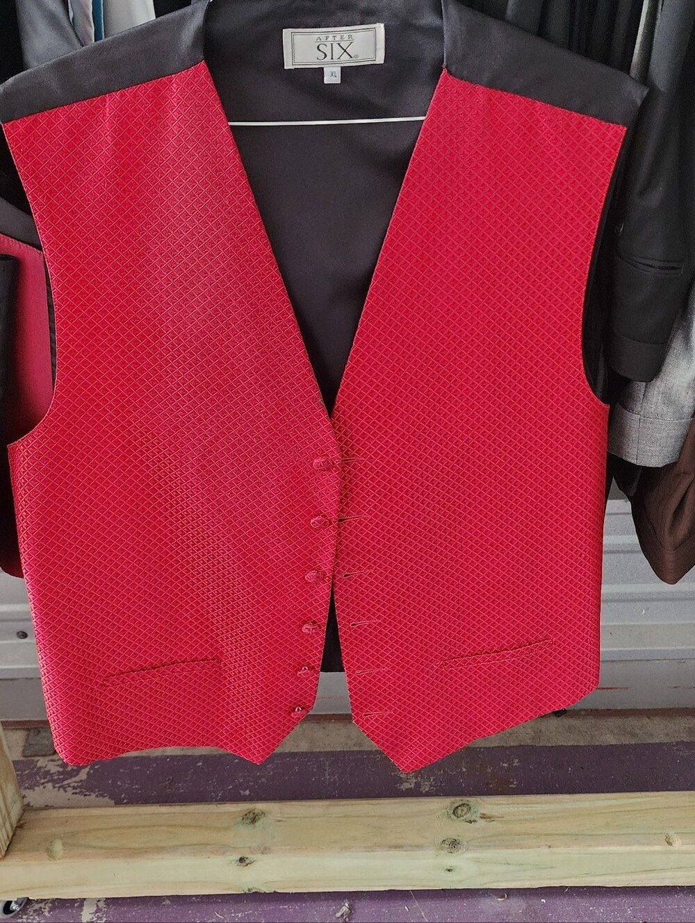 Men's Bright Red Vest